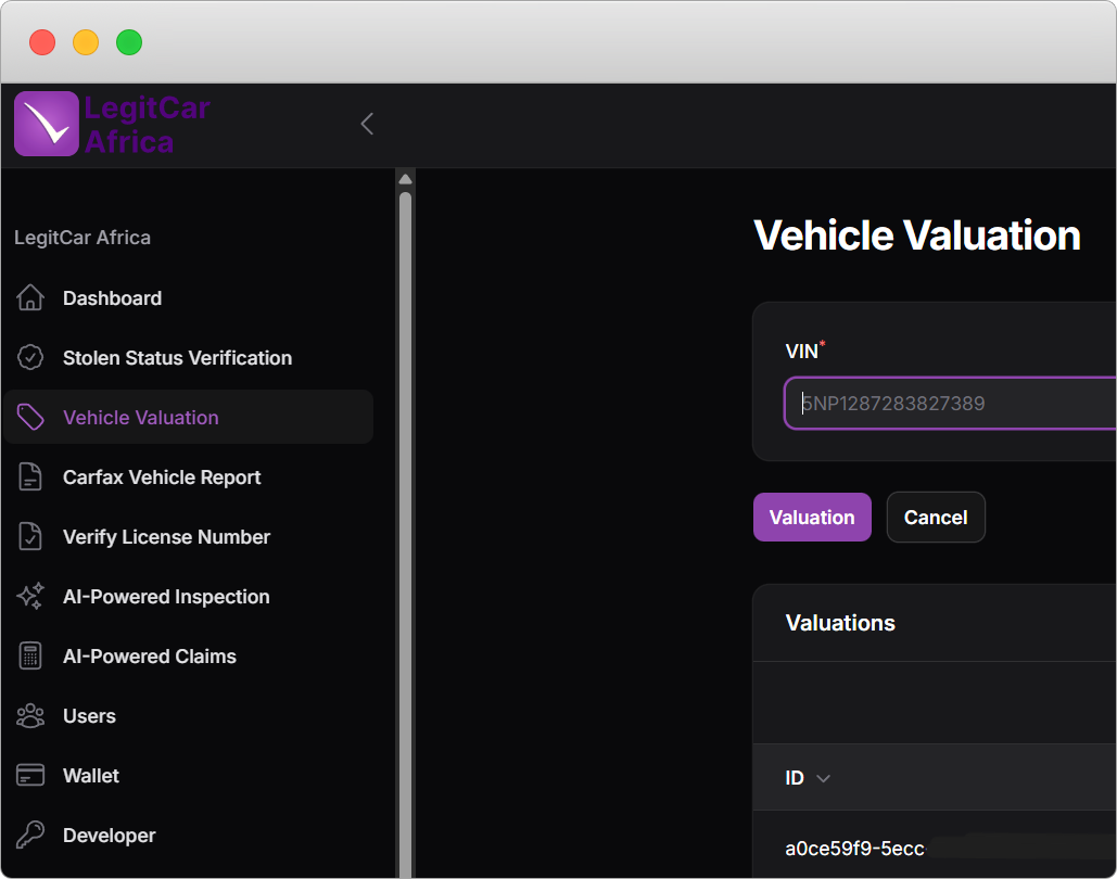 Maintenance Tracking